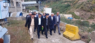 وزیر نیرو از طرح‌های آبی استان گیلان بازدید کرد