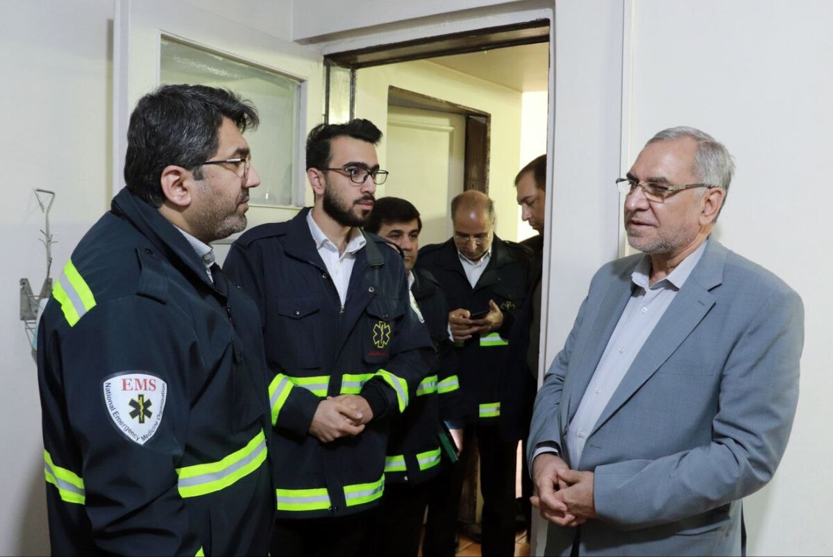 بازدید وزیر بهداشت از کلان ناحیه غرب سازمان اورژانس استان تهران