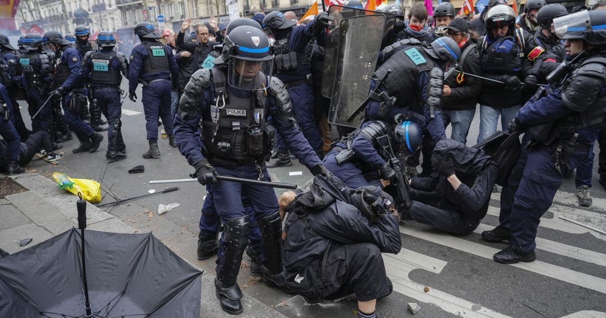 تظاهرات در فرانسه؛ معترضان هدف خشونت پلیس
