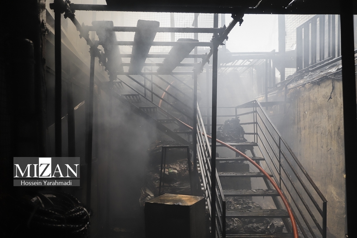 آتش‌سوزی در کارگاه تولید مبل محله خلازیر