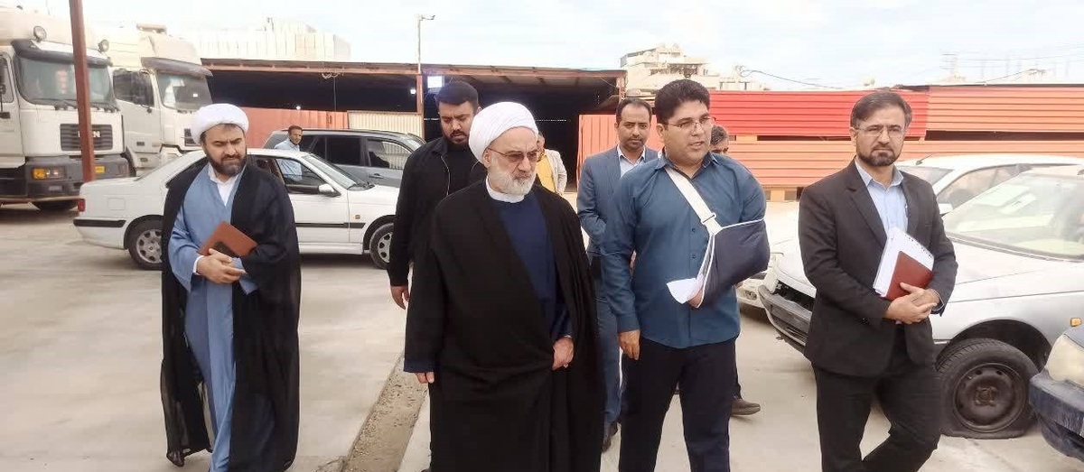 معاون اول قوه قضاییه از پارکینگ شورای هماهنگی مبارزه با مواد مخدر بوشهر بازدید کرد
