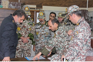 بازدید جانشین فرمانده نیروی پدافند هوایی ارتش از منطقه پدافند هوایی شمال-تهران