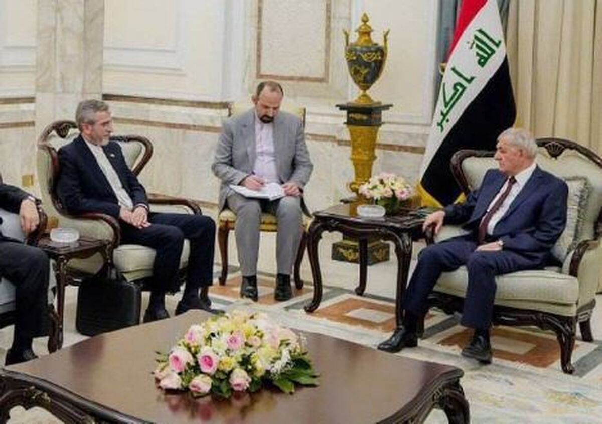باقری با رئیس جمهور عراق دیدار کرد