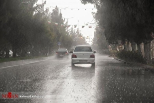 بارش باران در برخی از محور‌های استان آذربایجان غربی